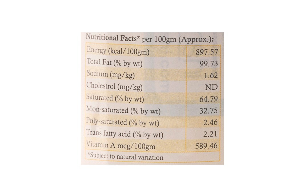 OrganiKrishi A2 Desi Cow Ghee    Glass Jar  200 millilitre